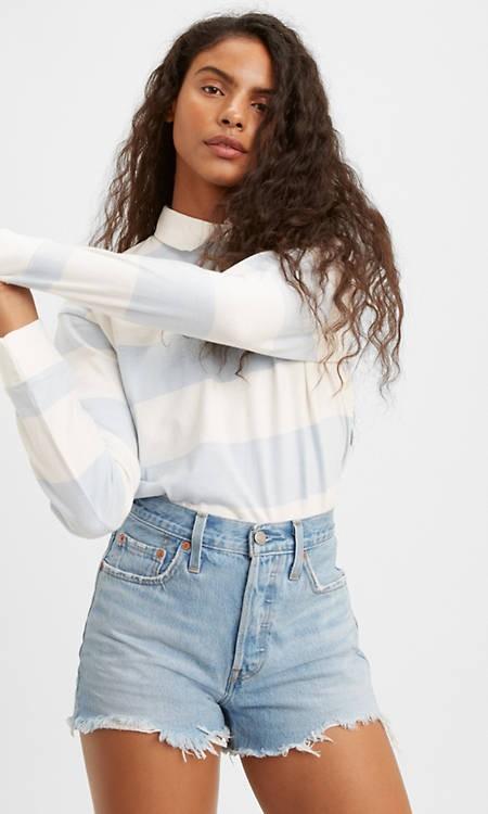 Levi's 501 High Rise Denim Shorts 