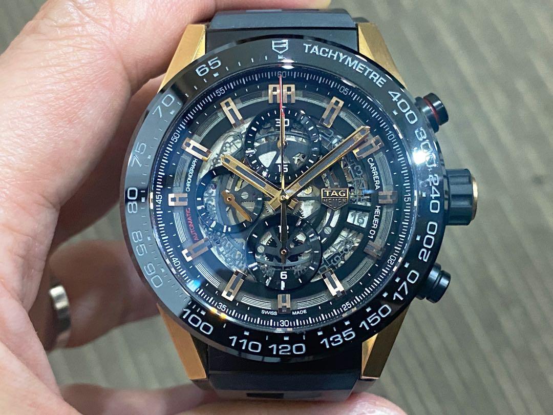 Tag heuer on sale 01 rose gold