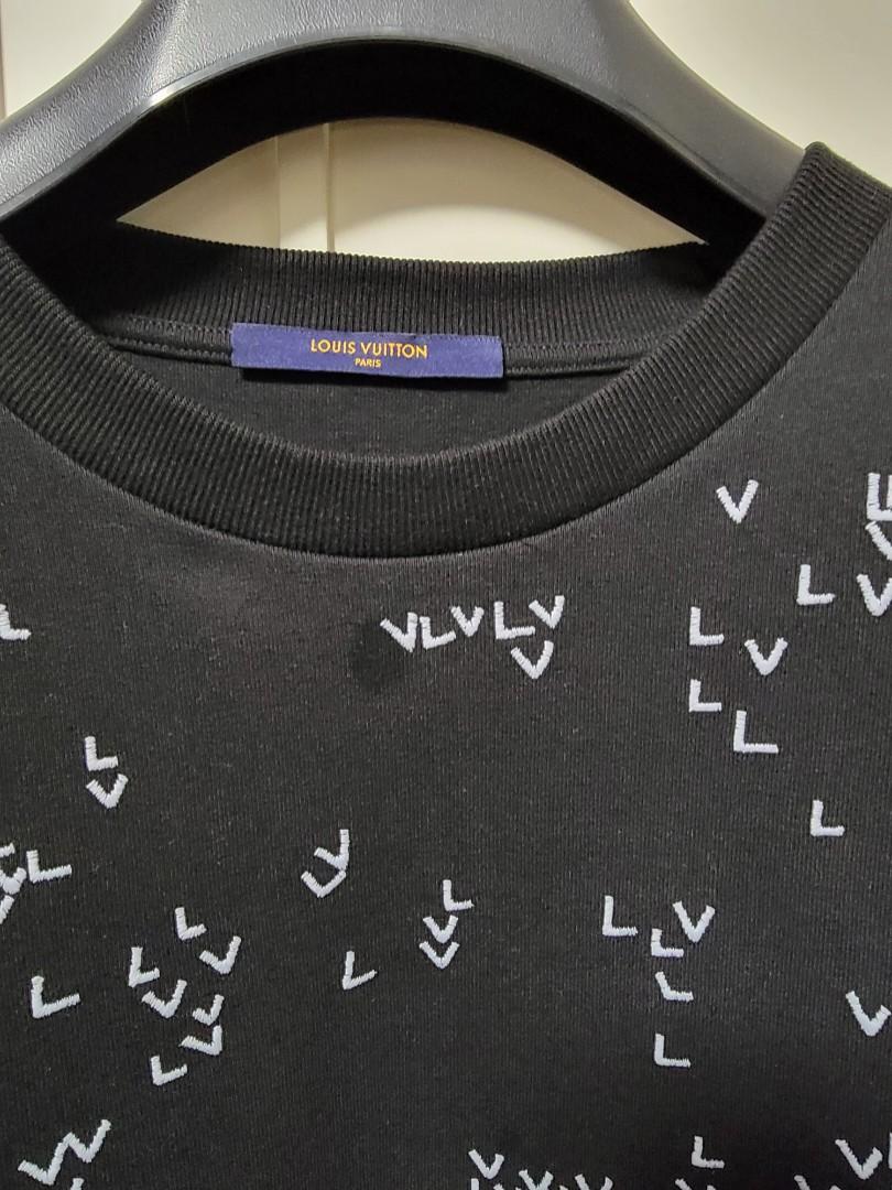 Louis Vuitton LV Spread Embroidery T-Shirt BlackLouis Vuitton LV