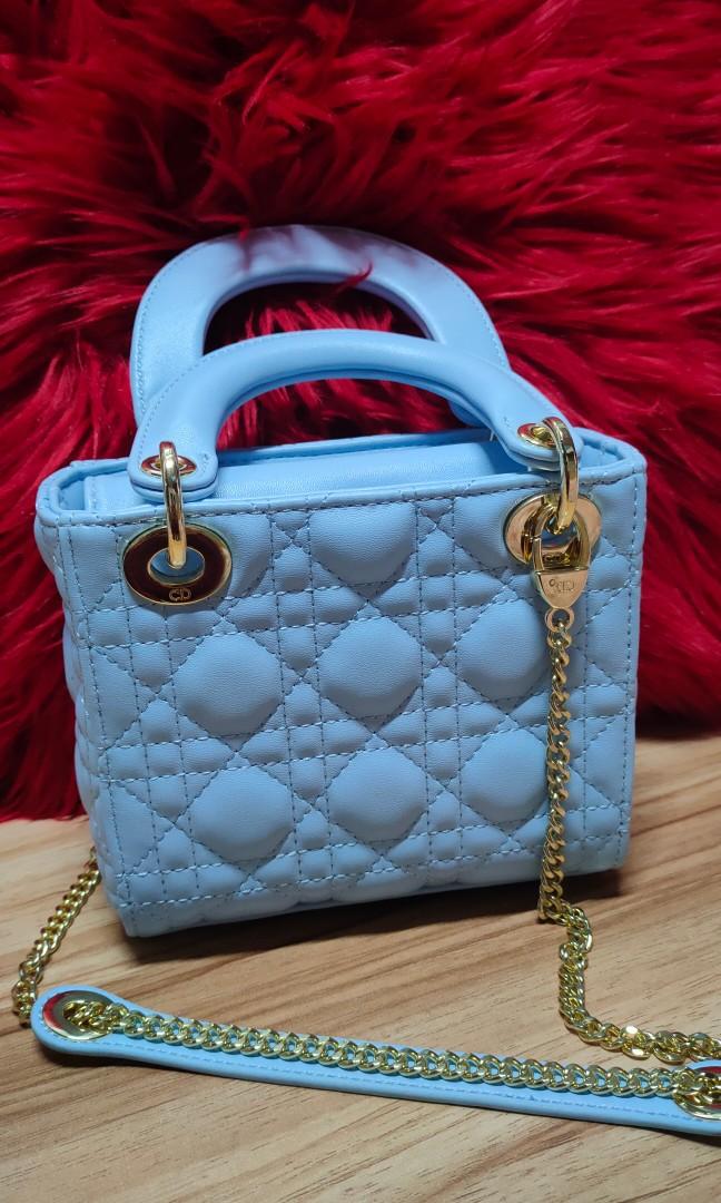 Mini lady dior blue store