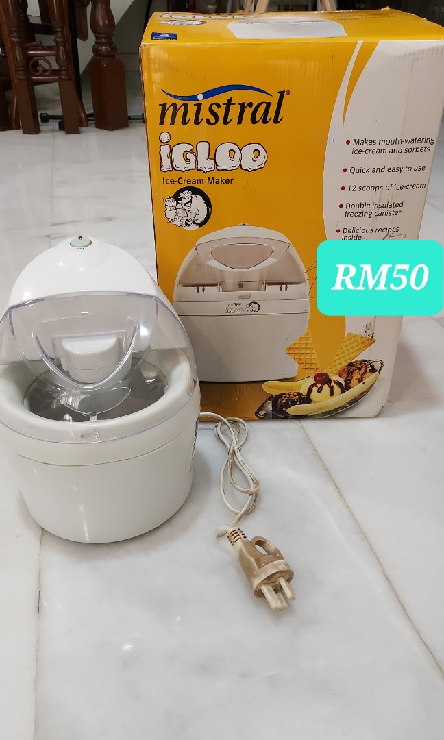 Mistral igloo ice shop cream maker
