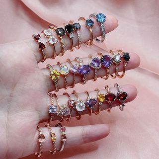  <clearance Sales> S925 Crystal Rings