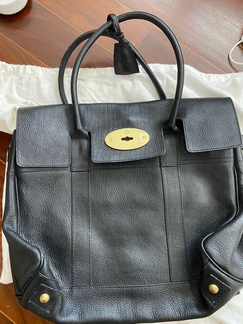 mulberry black pouch
