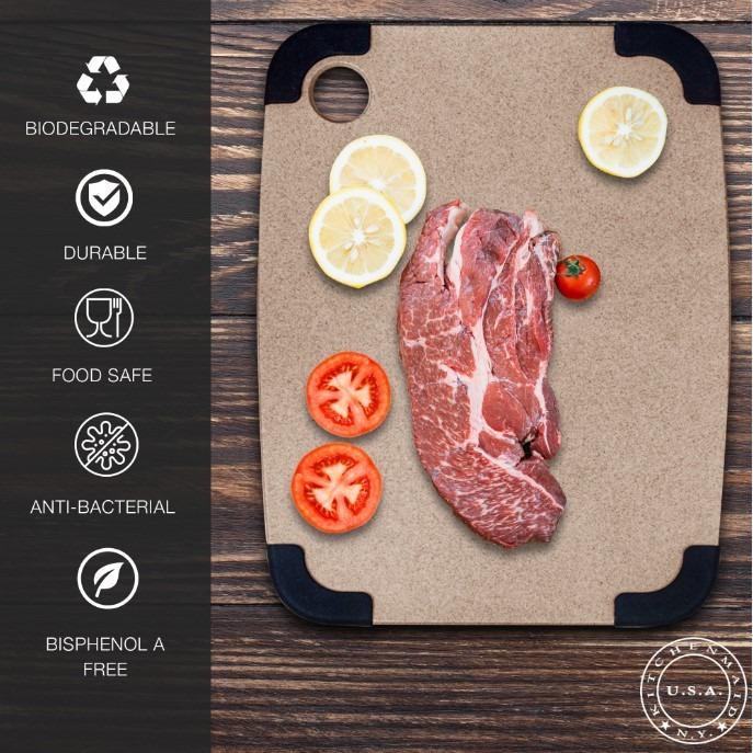 Natural Rice Husk Fiber Chopping Board/100 Natural AntiBacterial