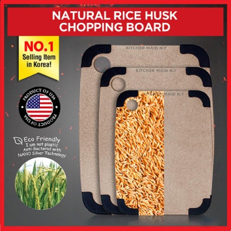 Natural Rice Husk Fiber Chopping Board/100 Natural AntiBacterial