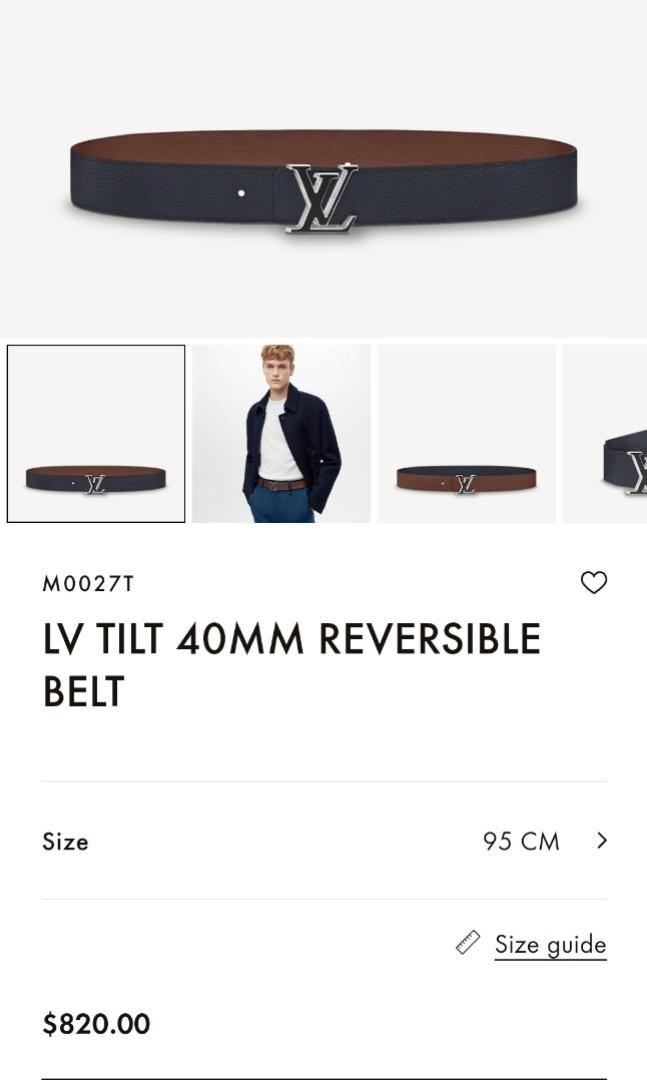 Products By Louis Vuitton : Lv Tilt 40mm Reversible Belt