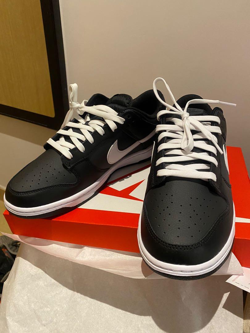 nike dunk low black and white 10.5