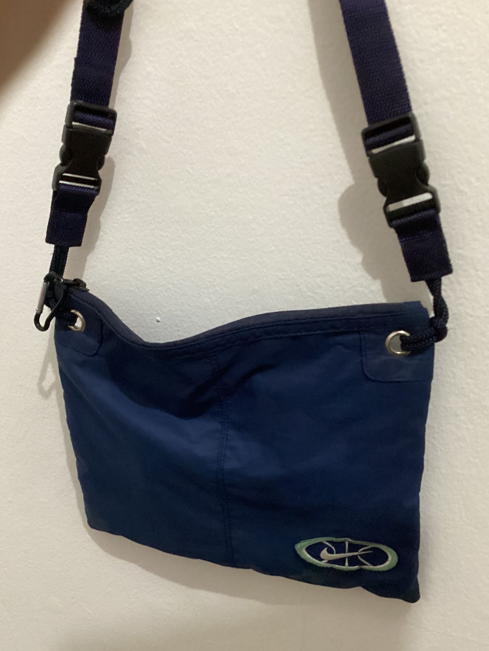 Nike Shoulder bag (rework dari jacket Nike), Fesyen Pria, Tas & Dompet