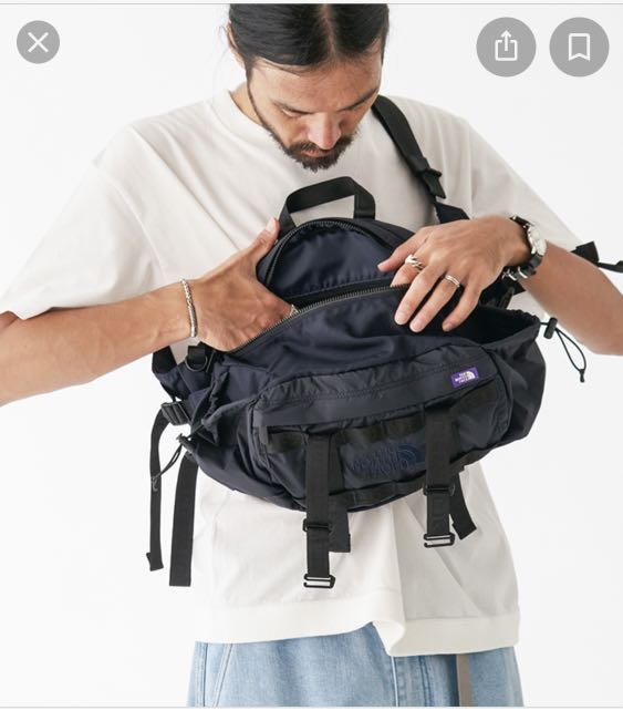 The north face purple cheap label cordura nylon lumbar pack