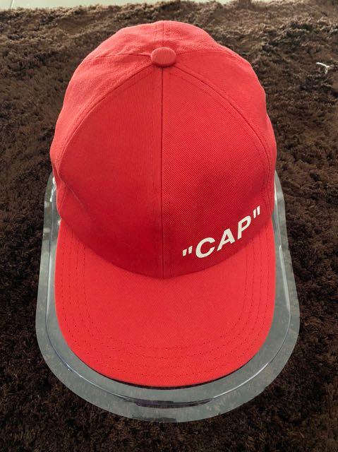 Off white red clearance cap