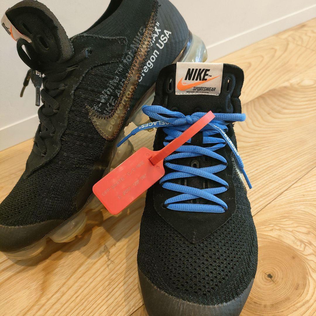 Off white vapormax black laces hot sale