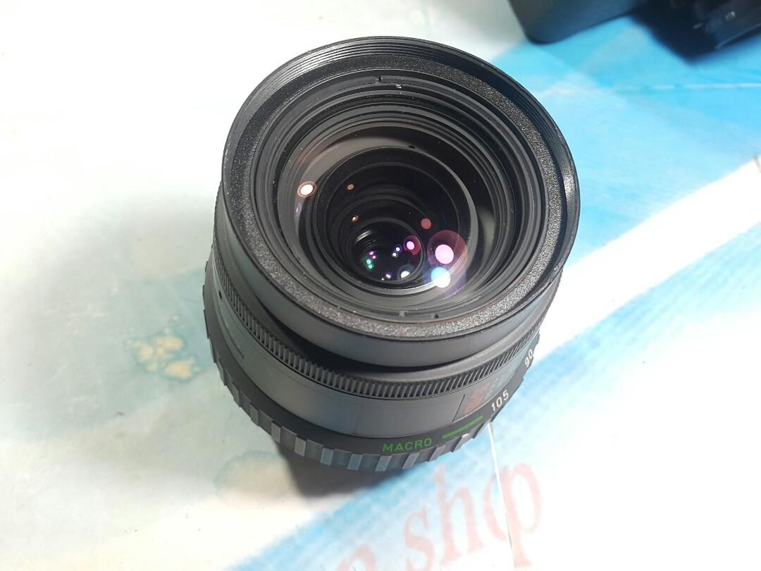 Pentax 35-105 lens KAf mount Macro (Category: Lens & Kits) located in Paranaque City. Submitted by vintagepopsicle (Listing ID 1158140794, Image 3). Description: Good working condition and tested on Pentax Digital. Will also work well with pentax mechanical and film cameras with the Kmount such as the K1000. Macro feature for closer shots. Manually controllable Aperture. Vintage item with no haze or fungus but with may have small normal lens dust