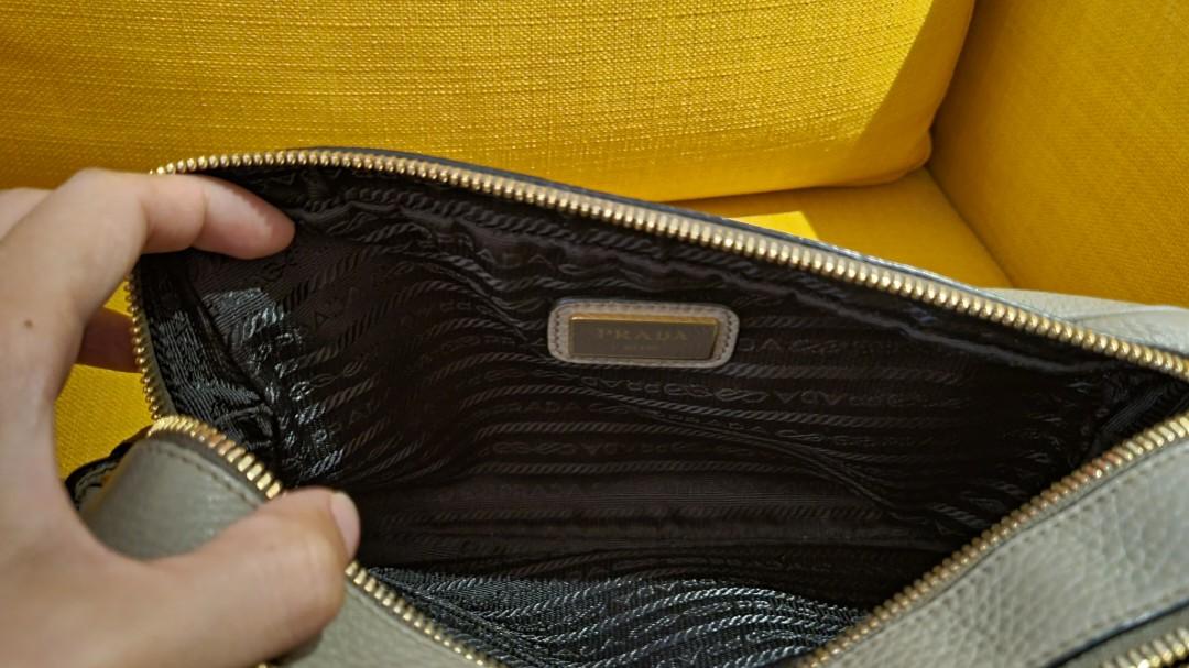 Prada Blue Double Zip Camera Bag – The Closet
