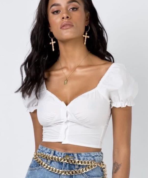 princess polly abe crop top, Women's 