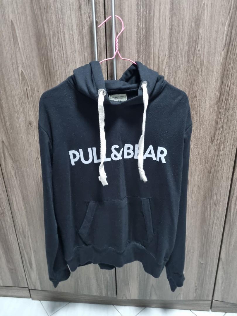 Pull and discount bear blue hoodie