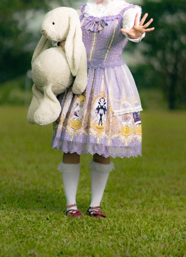 Purple lolita dress JSK, Women's Fashion, Dresses Sets, Dresses