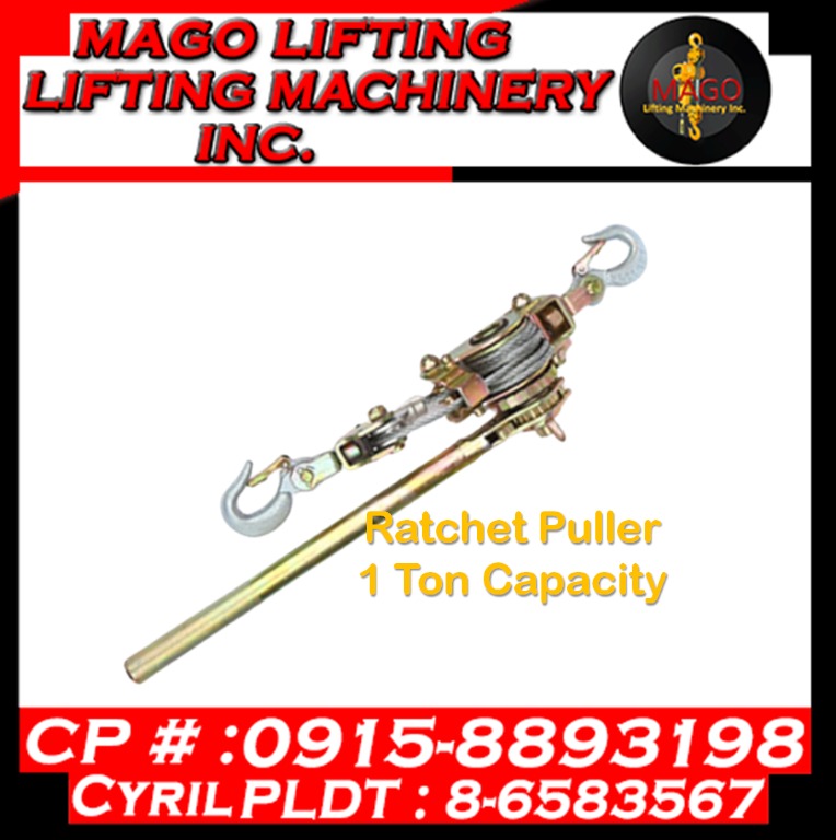 Ratchet Puller 1 Ton Capacity, Commercial & Industrial, Construction Tools & Equipment on Carousell