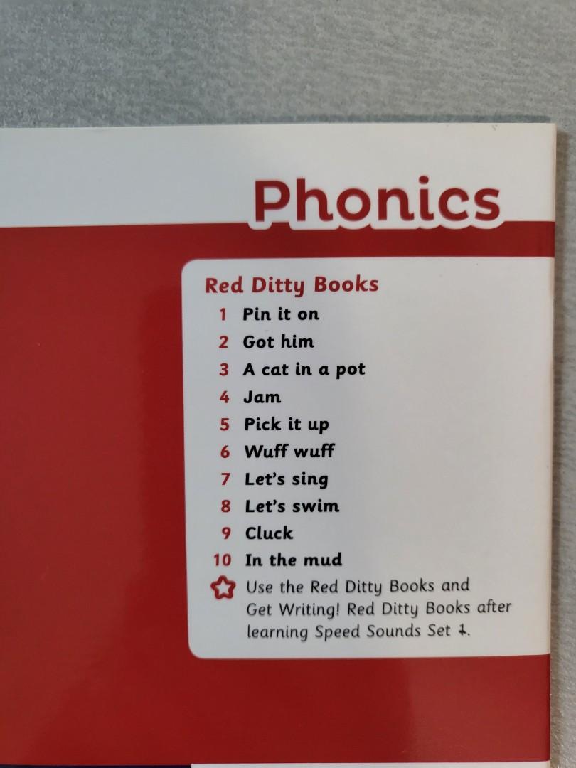 Read Write Inc RWI Phonics Red Ditty Books full set 10 books, 興趣及遊戲, 書本
