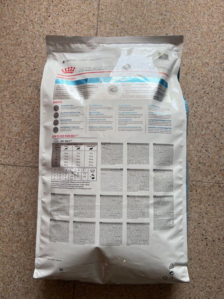 Anallergenic dog food 8kg Clearance