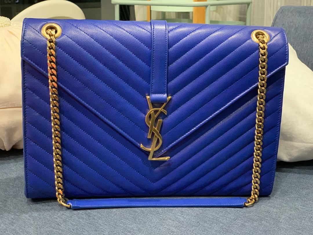 Navy blue ysl bag clearance