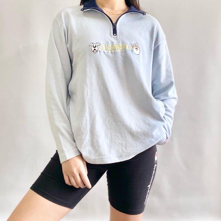 half zipped sweatshirt