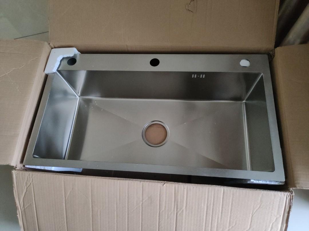 Single Bowl Kitchen Nano Sink Stainless Steel SUS304 780*430 ...