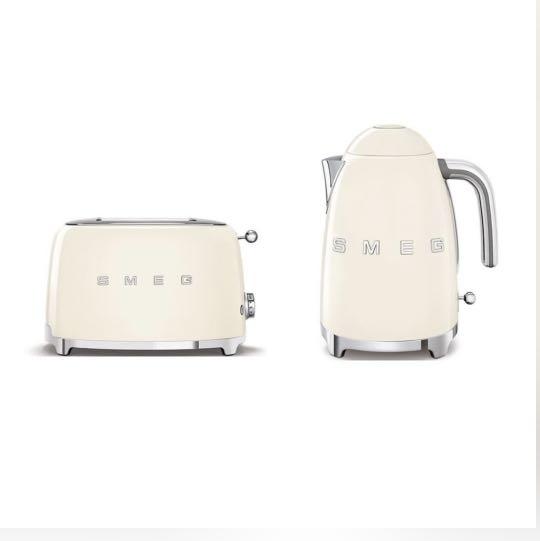 SMEG Toaster and Kettle (Cream Color), TV & Home Appliances, Kitchen Appliances, Ovens