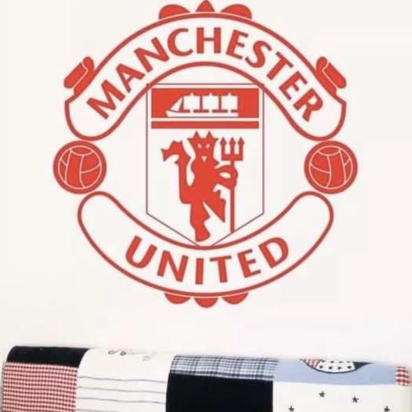 Soccer Manchester United Man U Wall Decal Stickers Diy Home Deco Furniture Living Decor On Carou - Man U Home Decor