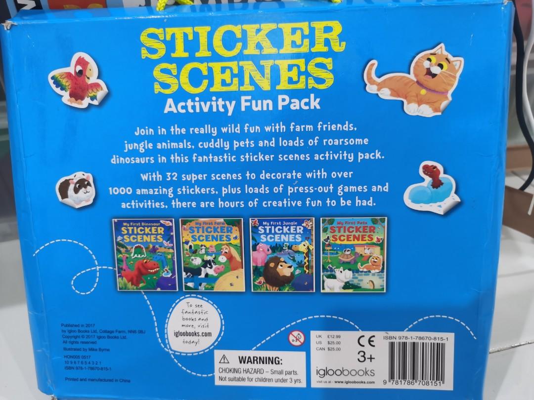 Sticker Scenes Activity Fun Pack, Hobbies & Toys, Books & Magazines