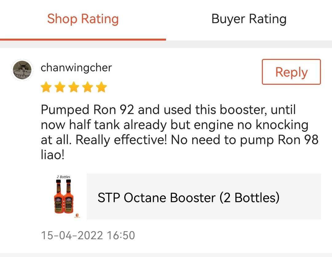 STP Octane Booster (2 Bottles), Car Accessories, Accessories on Carousell
