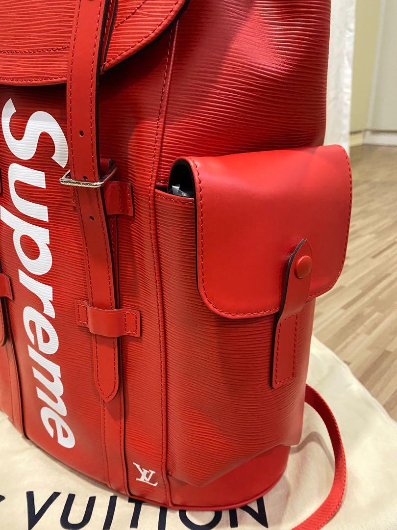 Supreme + LV backpack 100% Authentic , Men's Fashion, Bags, Backpacks on  Carousell