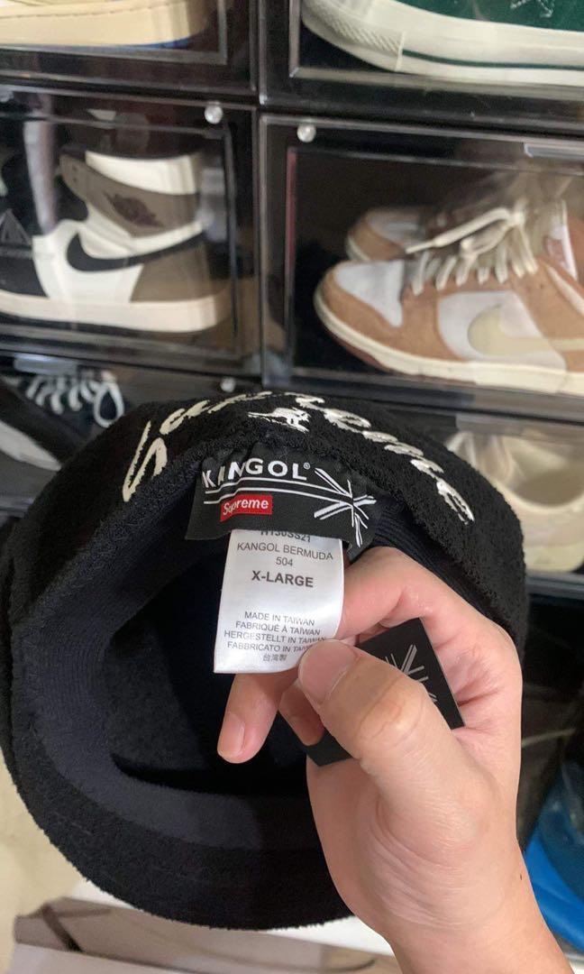 Supreme Kangol bermuda 504 hat black 小偷帽貝雷帽, 他的時尚, 手錶