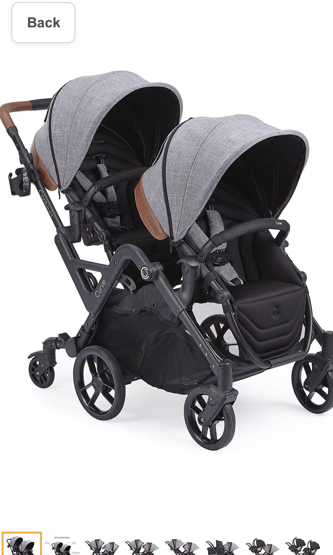 Curve double stroller by contours 2025