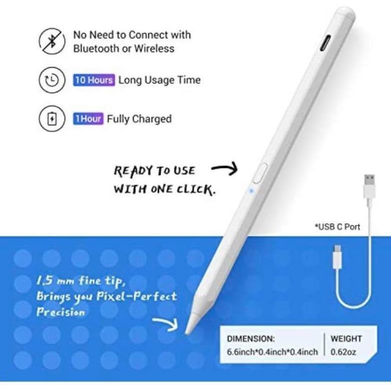 Tilt Sensitivity Palm Rejection Stylus Pencil for Apple iPad(20182021