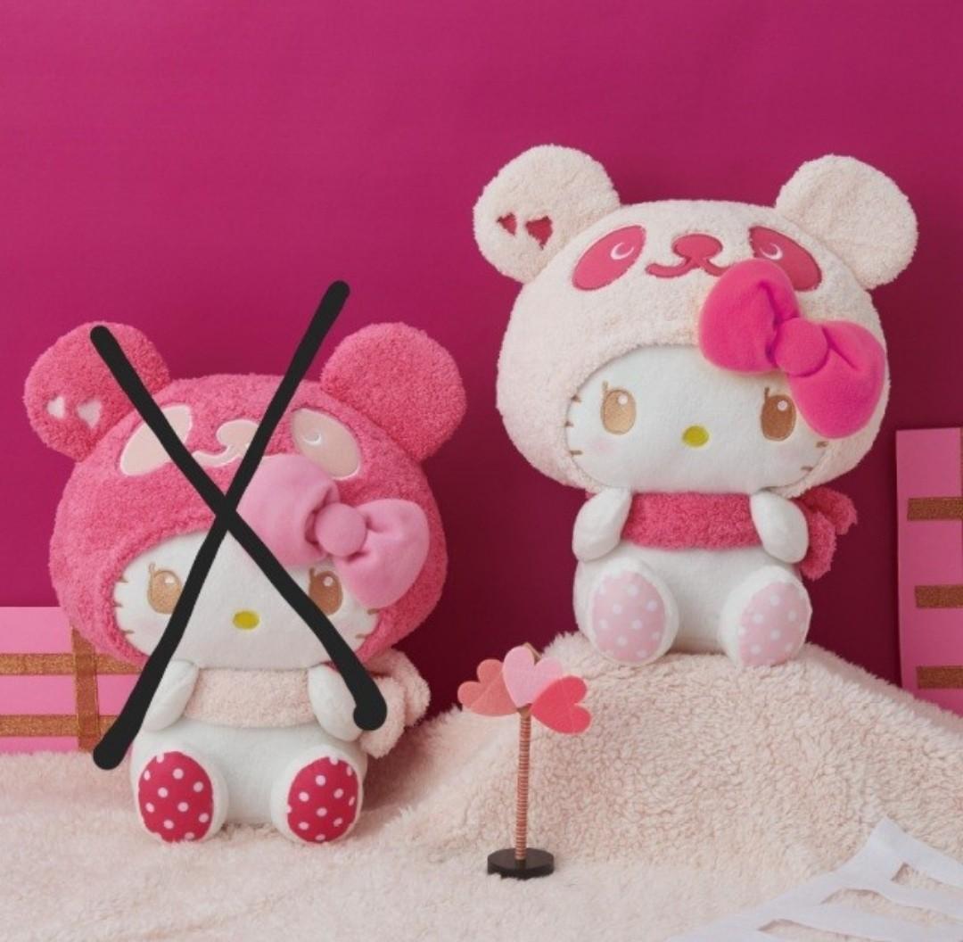 my melody hello kitty plush