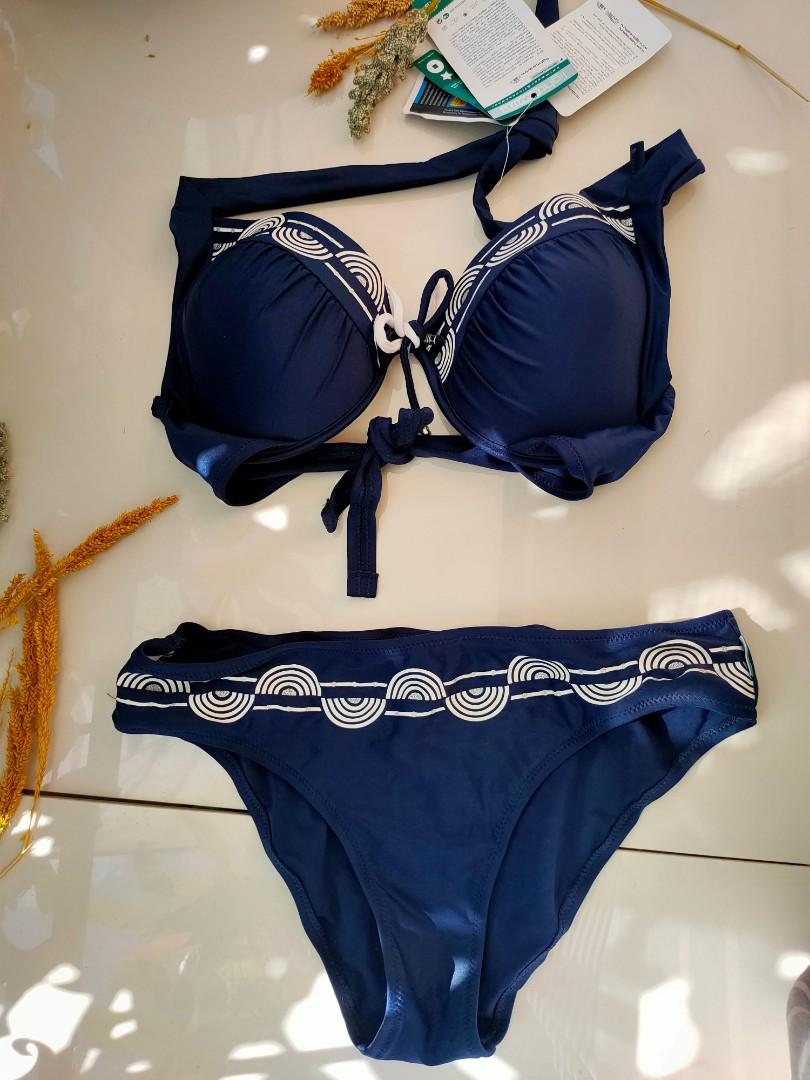 Two-piece bikini for ladies (Category: Bikinis & Swimsuits) located in Quezon City. Submitted by shoperista.mnl (Listing ID 1158091637, Image 1). Description: 👙Two-piece Bikini ☀️Padded ☀️Halter ☀️Underwired ☀️mid waist bottom 💕Color: Blue 💕Style: Knot 💕Brand: Kira 🏷️Best fit: Large 🌸No flaw. Brandnew. Authentic. 💌 PM for details. ✨For only 299.00 📌 MOP: Gcash. BPI. 🌸First payment basis. 🌸No reservation 🌸Strictly No CANCELLATION of ord