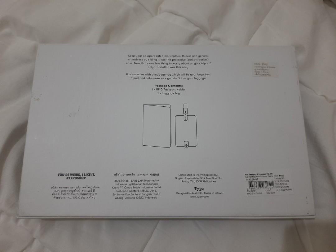 Typo RFID Passport Holder and Luggage Tag Set, Hobbies & Toys, Travel