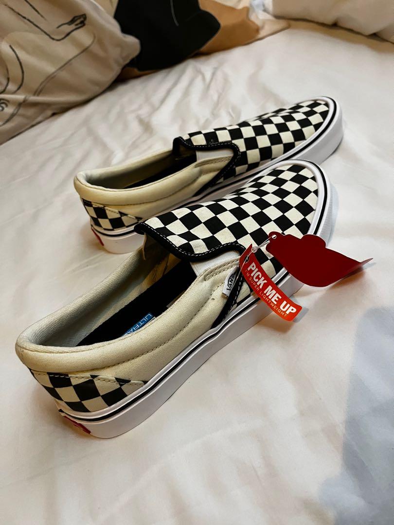 Vans Checkered Slip On UltraCush Lite Men s Fashion Footwear