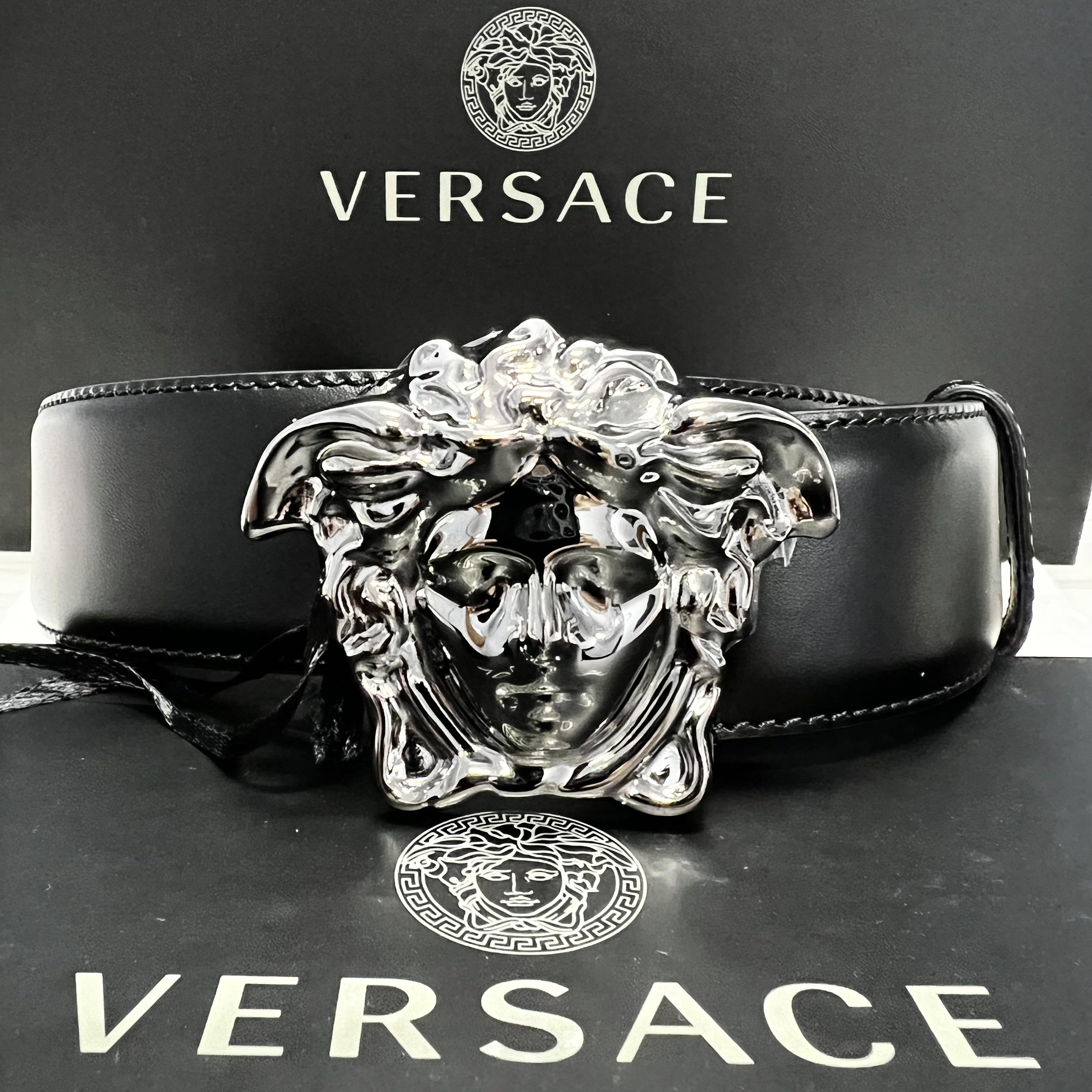 Versace belt gold buckle Medusa belt 95/38 without breakage