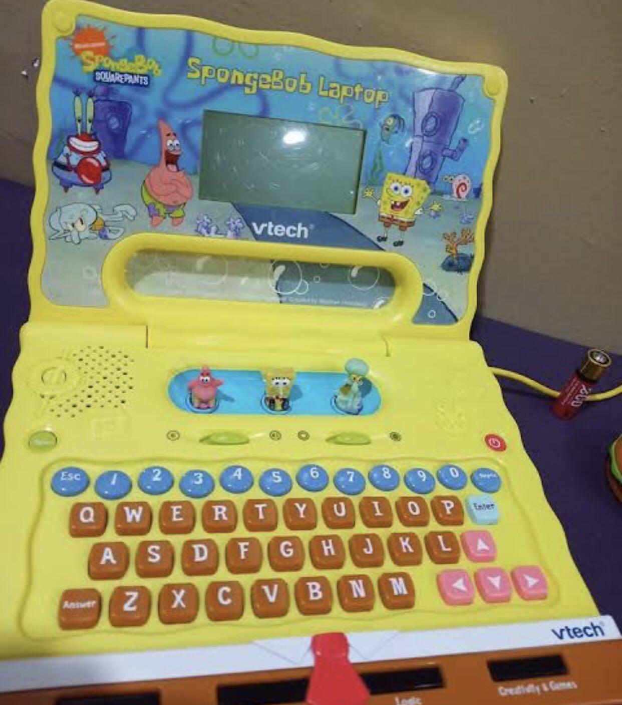 VTech SpongeBob Laptop Game Classic Collection, Hobbies & Toys, Toys
