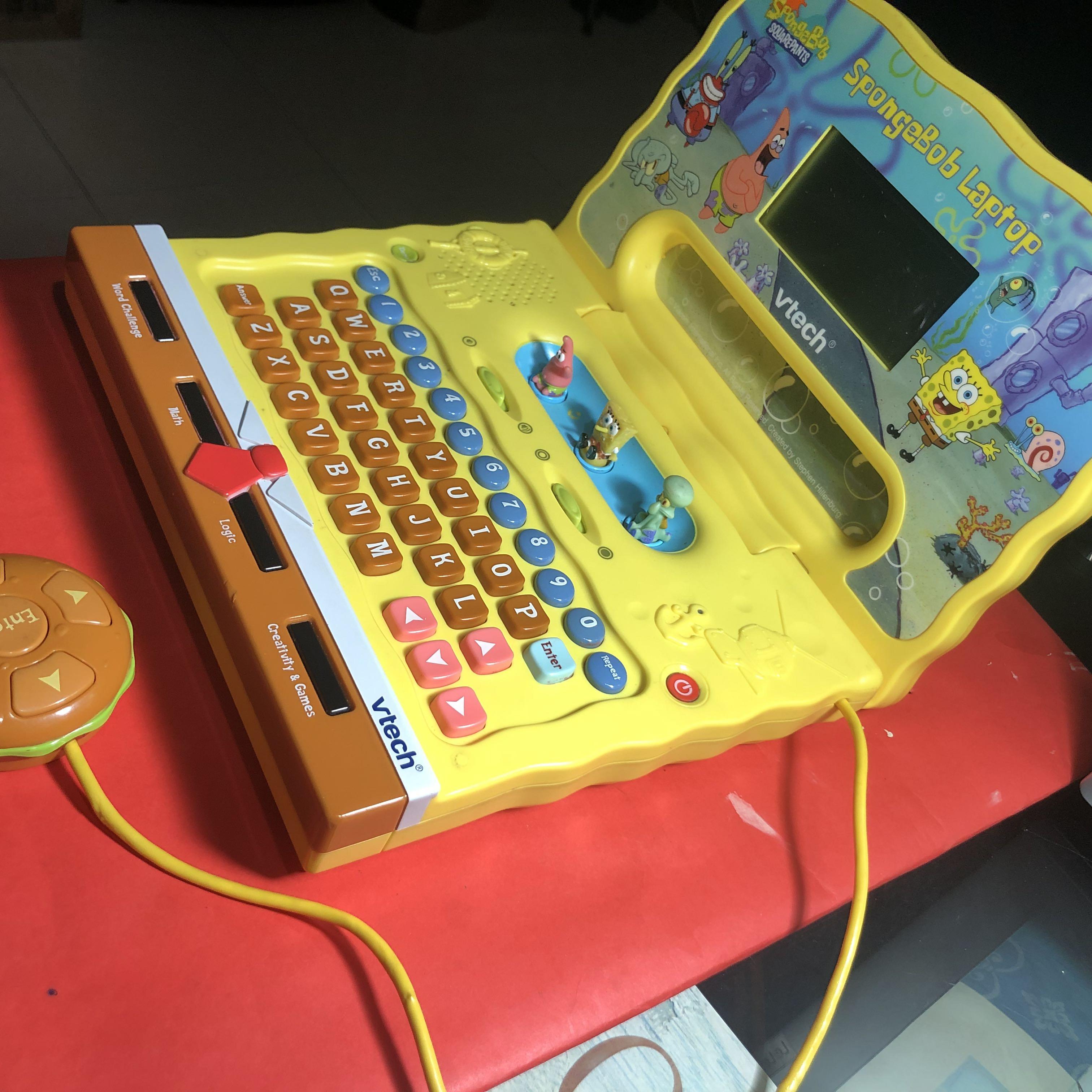 VTech SpongeBob Laptop Game Classic Collection, Hobbies & Toys, Toys