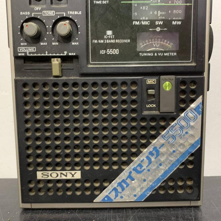 X96 SONY 索尼ICF-5500 Skysensor 音頻設備古董收音機復古AM