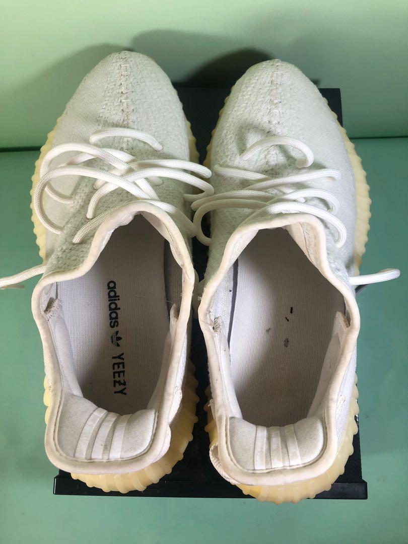 Yeezy 350 V2 Cream shipped (Category: Sneakers) located in San Fernando. Submitted by stufza (Listing ID 1158138109, Image 2). Description: WTS/ FOR SALE Yeezy 350 Cream/Triple White Size: 10 US Condition: 8.5 Pair Only ₱8,500 Shipped MOP: Gcash, BDO, LBC COD-COP Location: La Union Shipping Option: LBC .