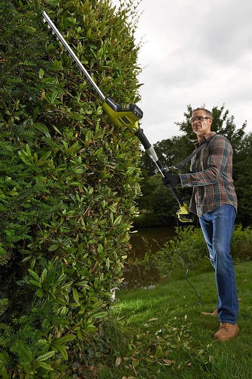 13401 Ryobi RPT4545M 450W Pole Hedge Trimmer 450 W Green and Black