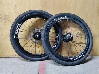 7'oclock 16" 349 Wheelset w/ tube and tyres