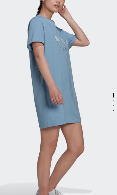 Adidas trefoil dress blue discount