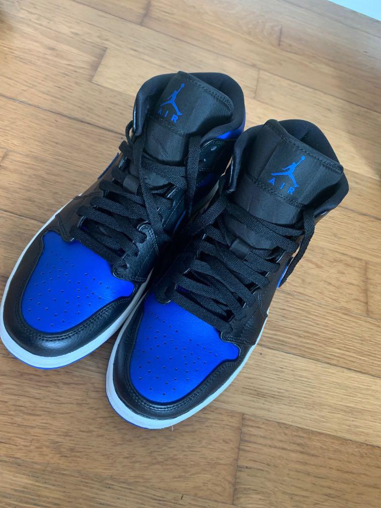 NEGO) air jordan mid 1 hyper royal 