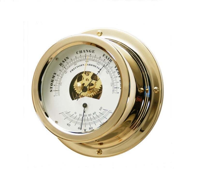 Aneroid Barometer, Precision Aneroid Barometer with Thermometer, GL 198