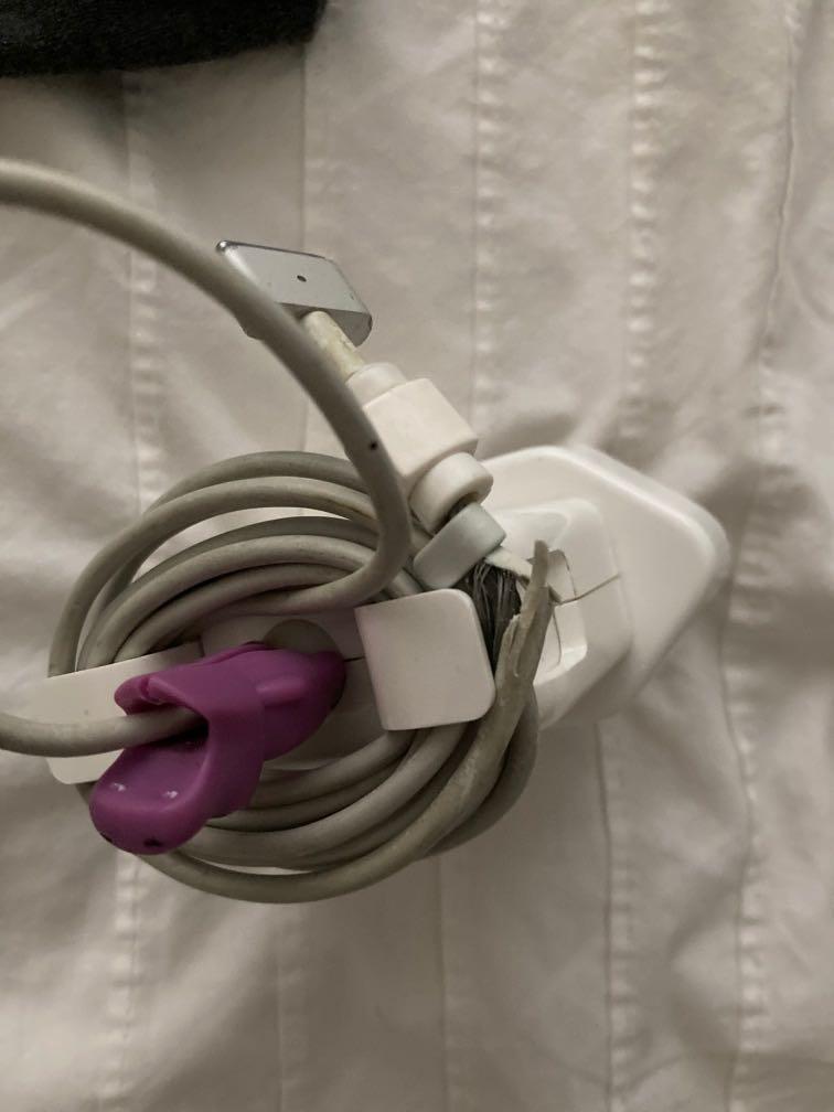 Apple MagSafe 2 (Category: Chargers) located in Kuala Lumpur. Submitted by matt777 (Listing ID 1153061663, Image 2). Description: Original Apple charger Cable is frayed as per pictures but completely usable and working .