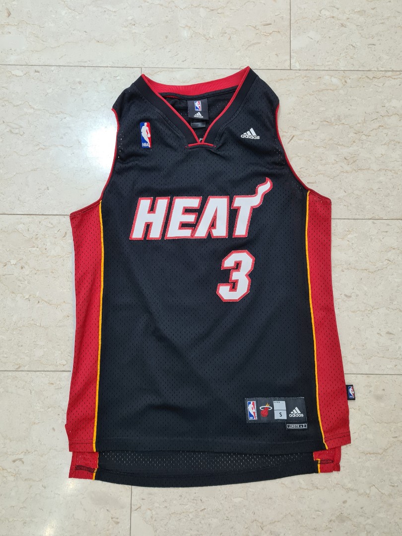 Rare White Hot Miami Heat Dwyane Wade #3 Adidas NBA Men’s Size Medium Jersey